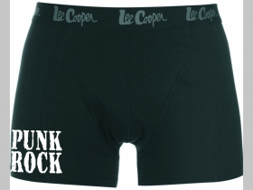 Punk Rock čierne trenírky BOXER s tlačeným logom, top kvalita 95%bavlna 5%elastan